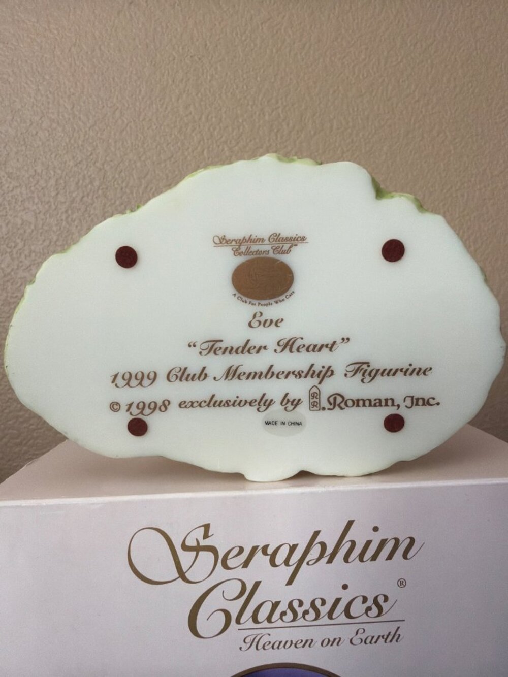 1999 Seraphim Classics "Eve" Tender Heart Rabbits Collectors Club Figurine w/Box - Picture 4 of 14